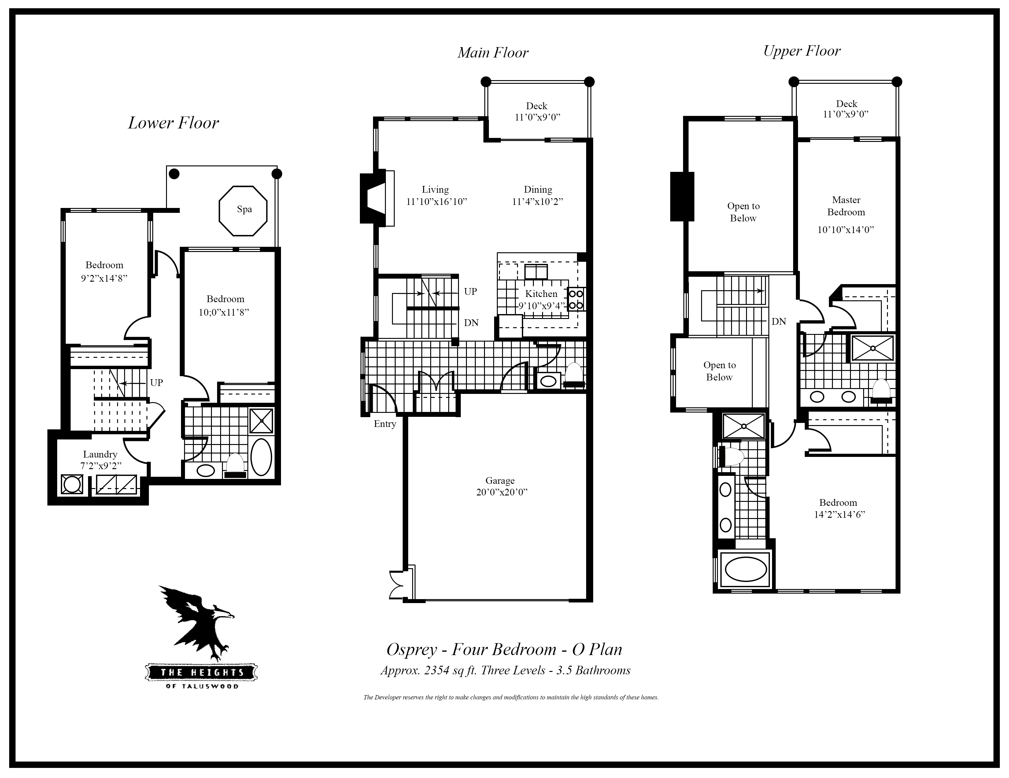 Heights O 4 bedroom floor plan