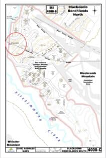 Snowy Creek Civic Address Map