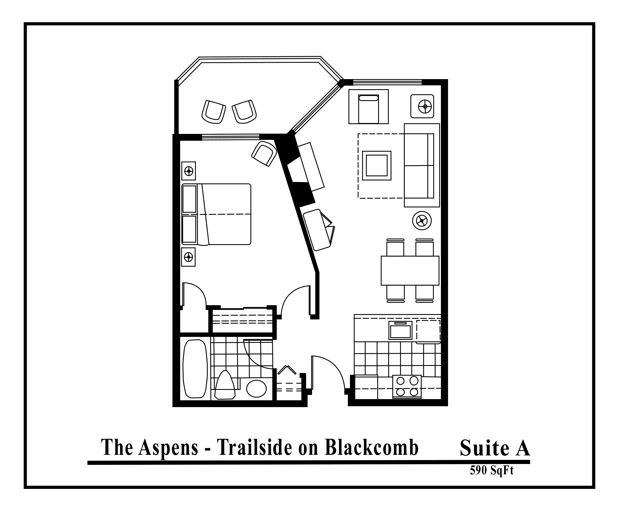 Aspens-suite-type-A 1 Bedroom