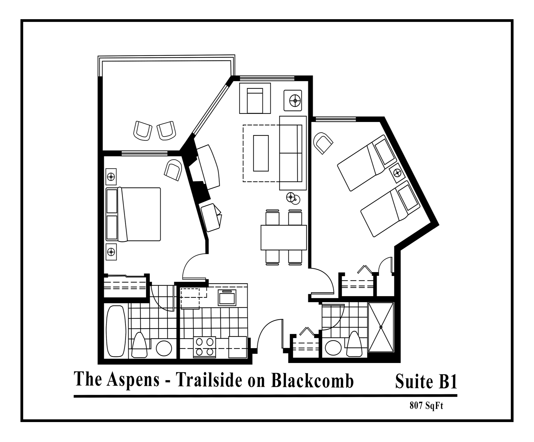 Aspens-suite-type-B1-2 bedrooms