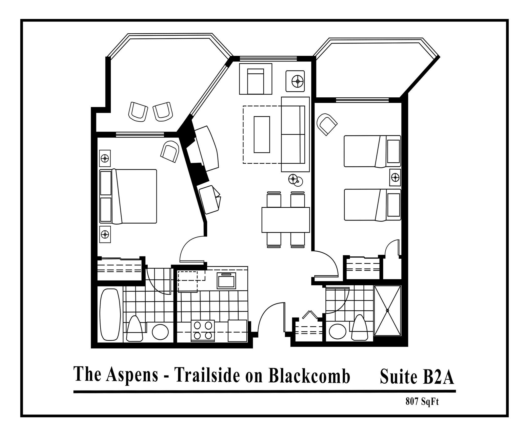 Aspens-suite-type-B2A-2 bedrooms