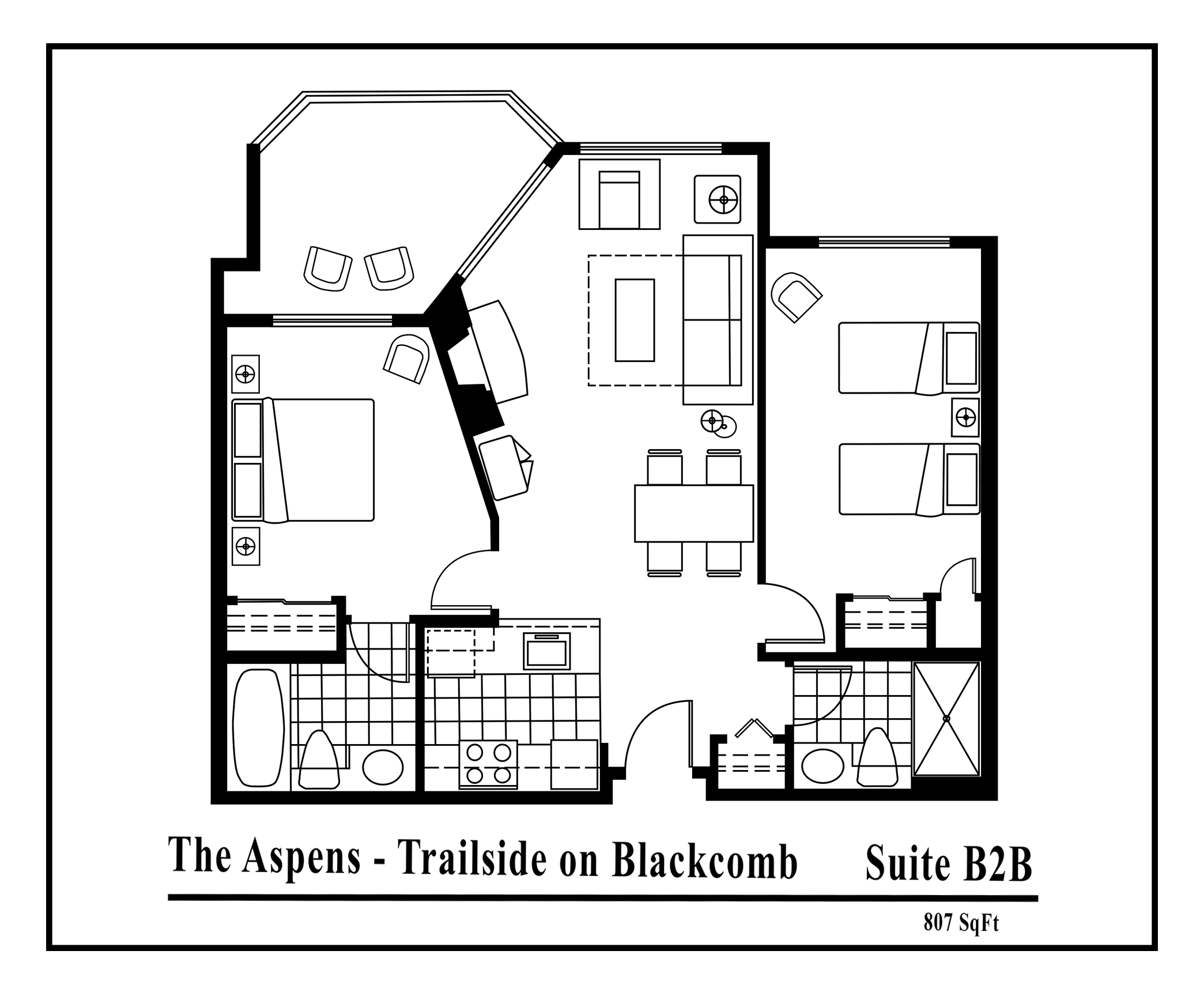 Aspens-suite-type-B2B-2 bedrooms