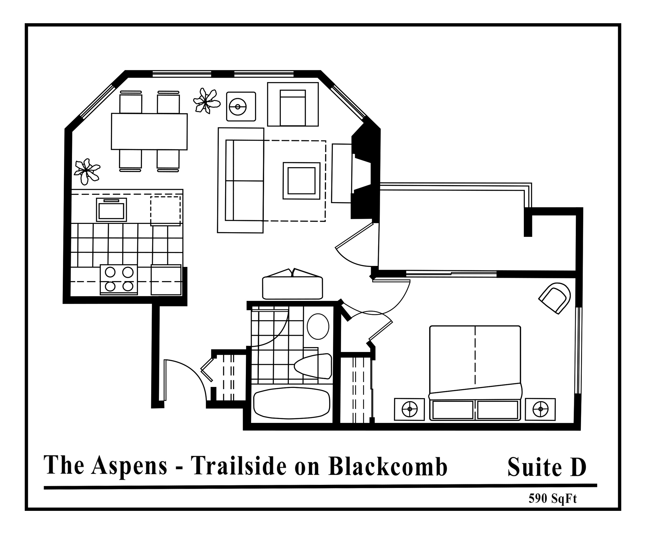 Aspens-suite-type-D-2 Bedrooms