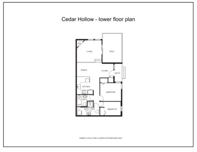 Cedar Hollow lower floor plan