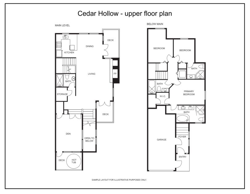 Cedar Hollow upper floor plan