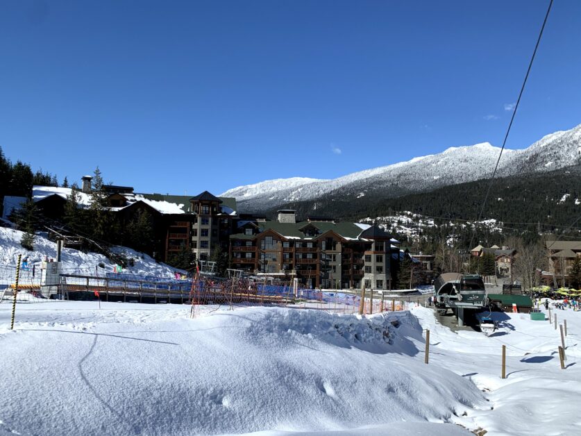 First Tracks Lodge at the base of Whistler Mountain