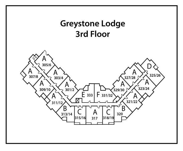 Greystone-Lodge-3rd-Level-building site plan (number-and-type)