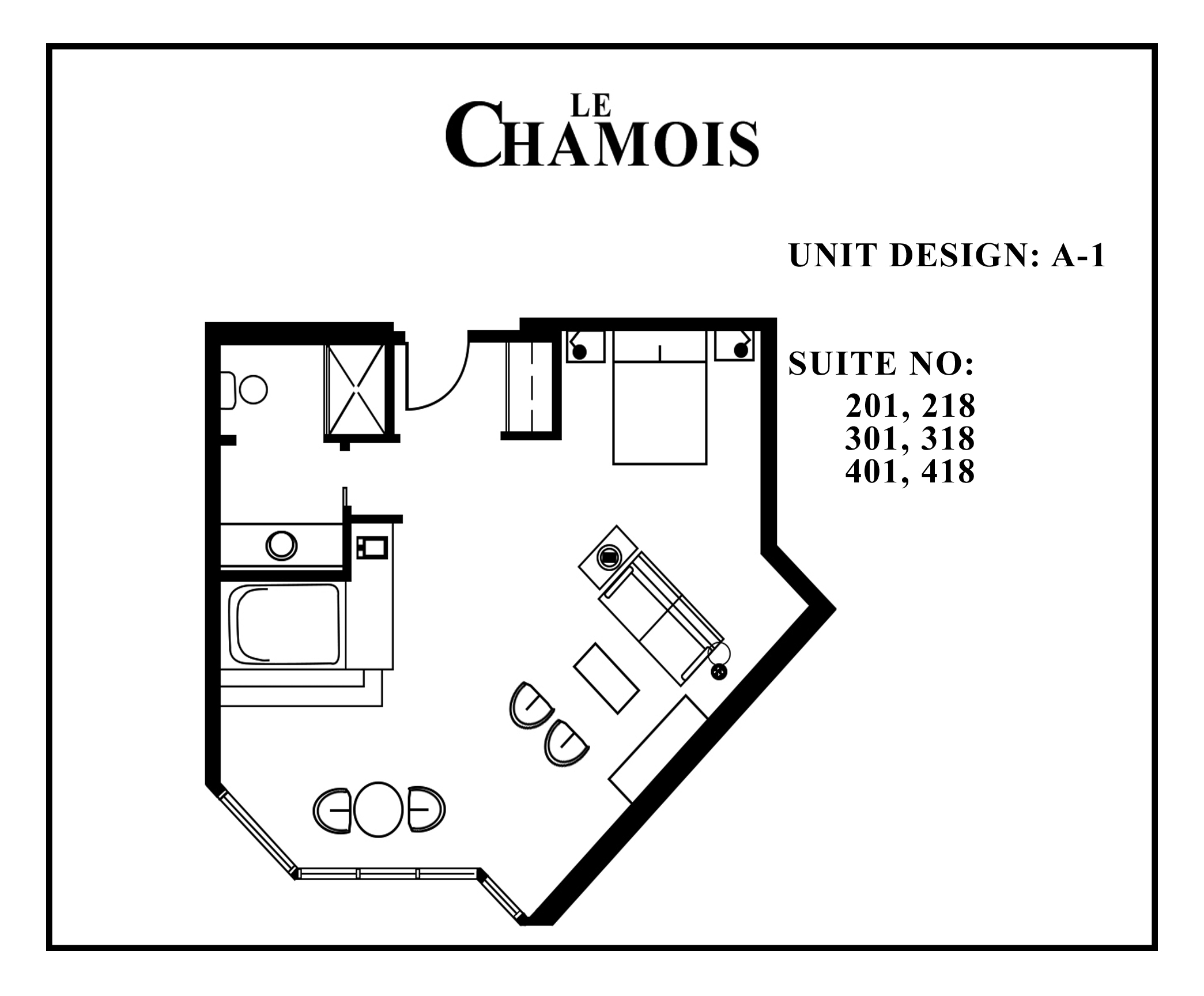 Le-Chamois-Suite A1 floor plan