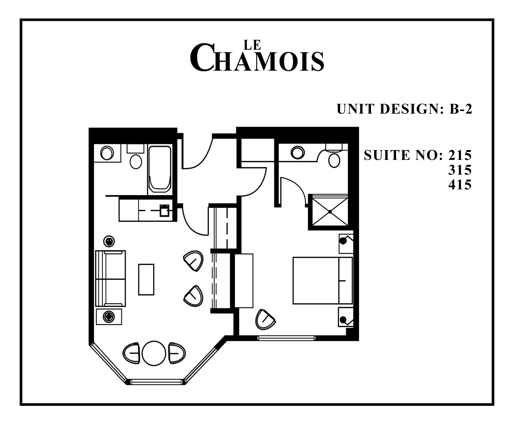 Le-Chamois-Suite B2 floor plan