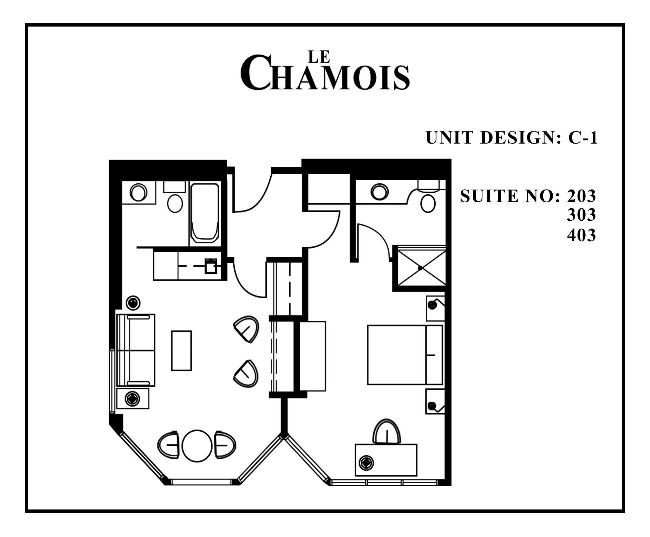 Le-Chamois-Suite C1 floor plan