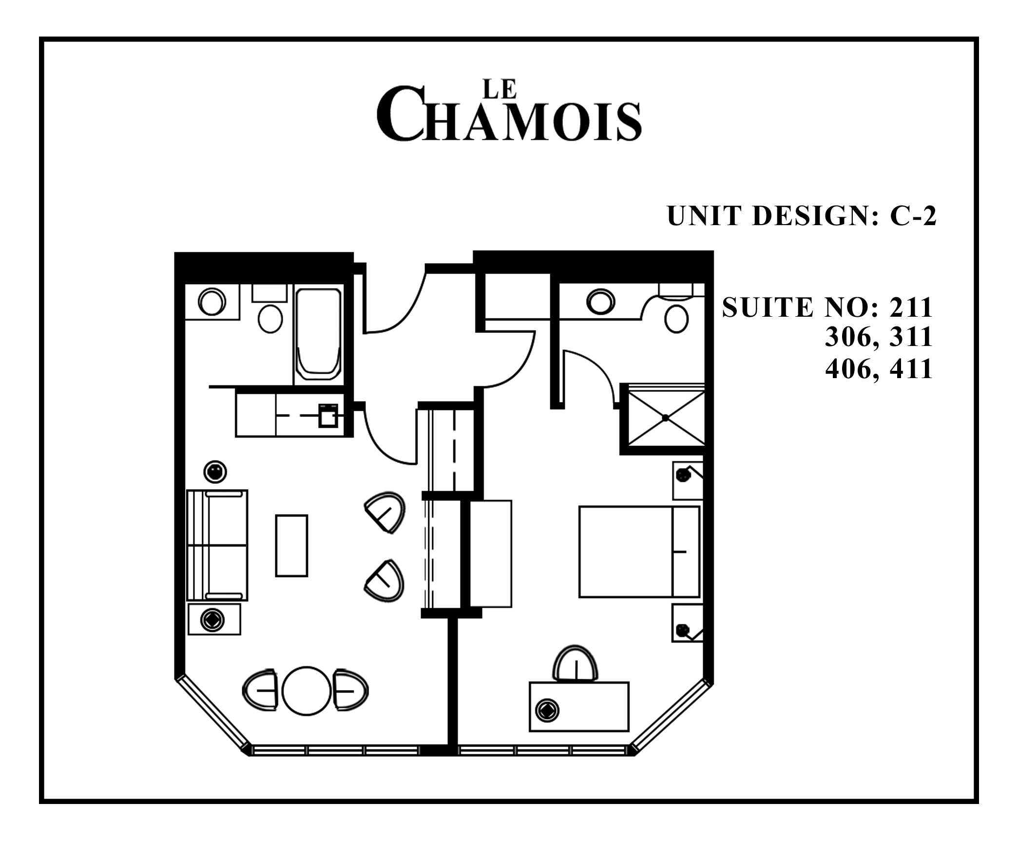 Le-Chamois-Suite C2 floor plan