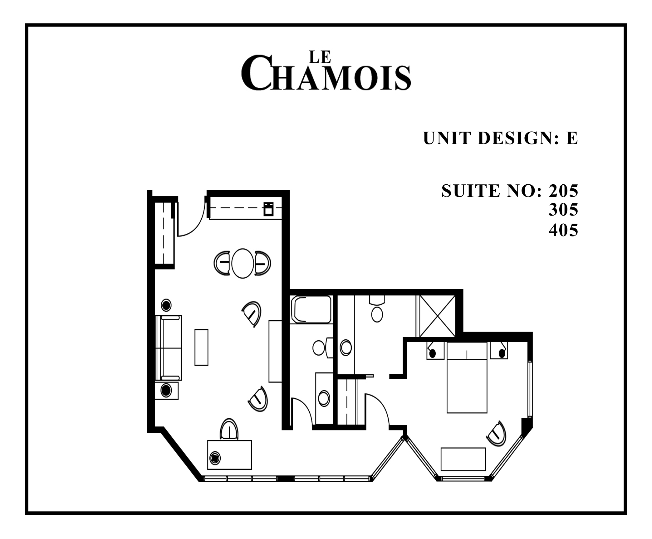 Le-Chamois-Suite E floor plan
