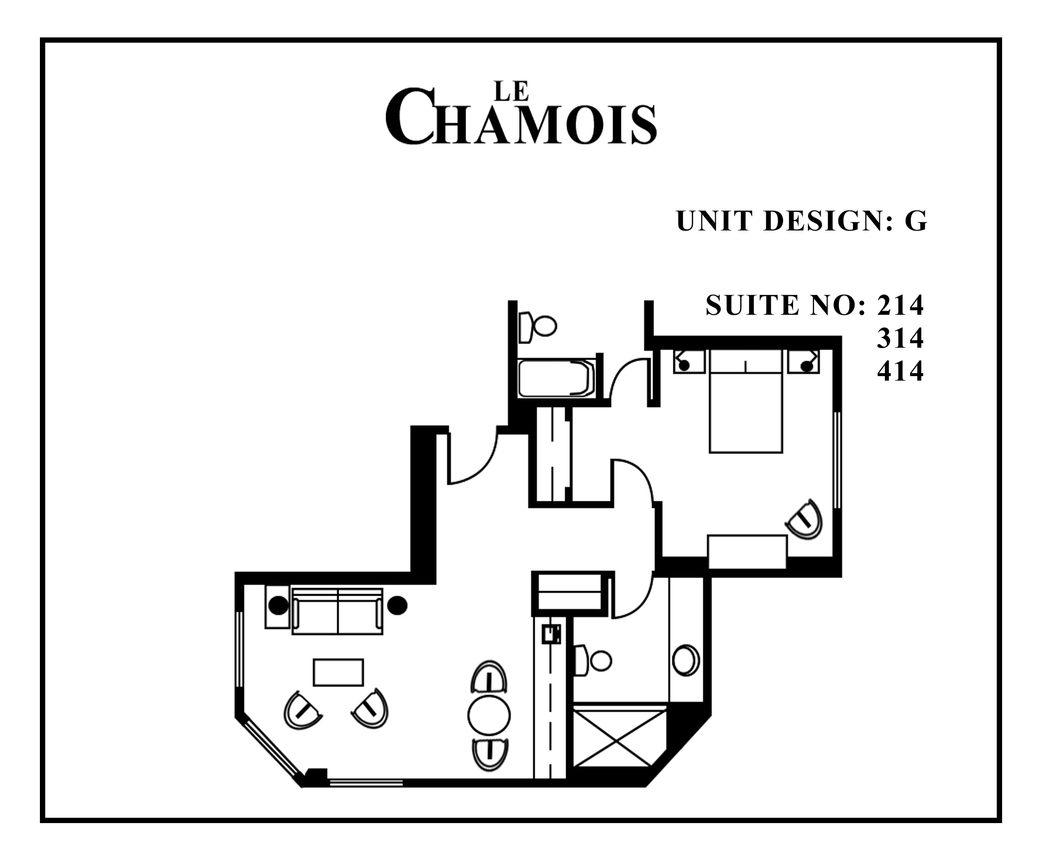 Le-Chamois-Suite G floor plan