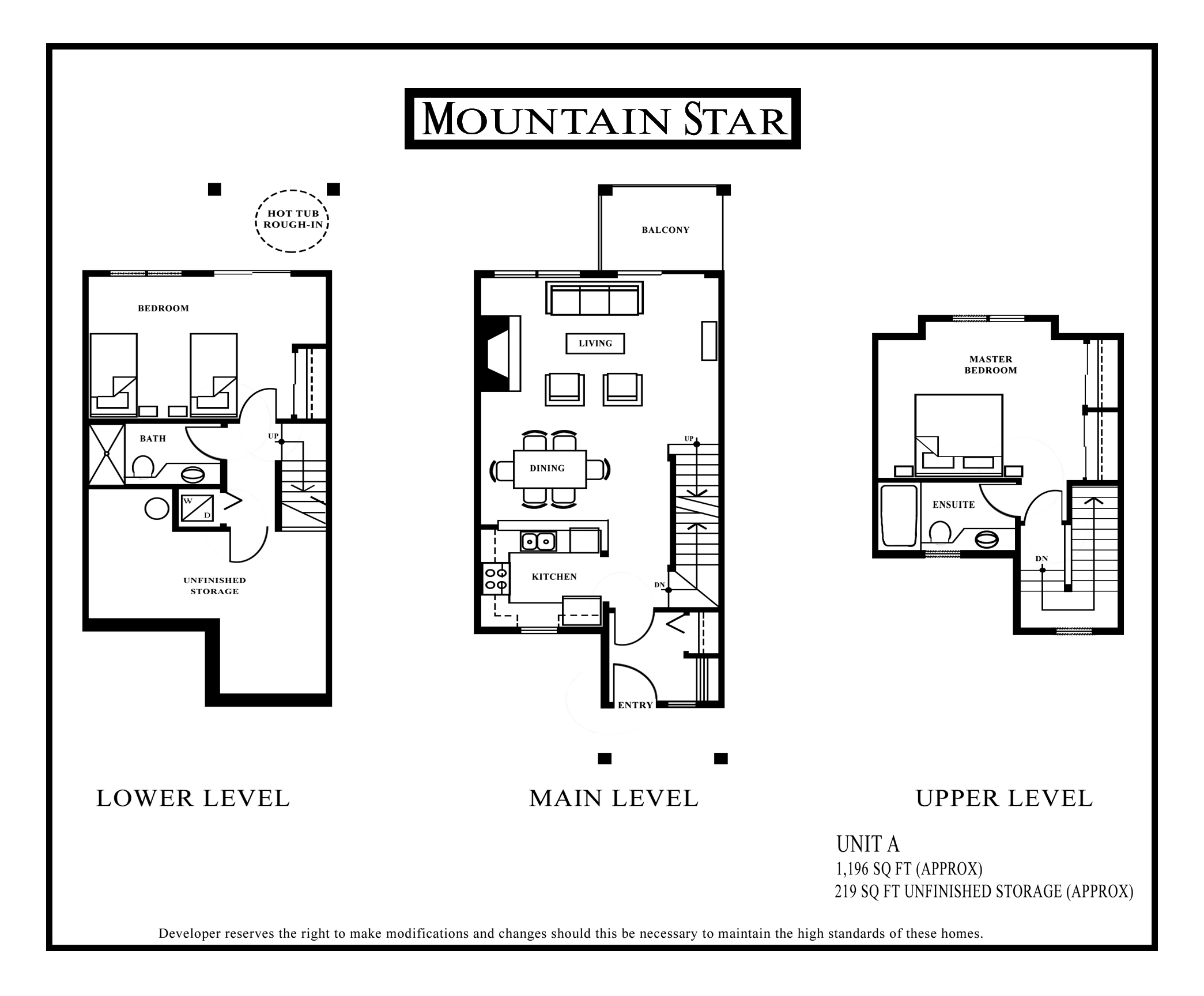 Mountain Star Floor plan Unit A