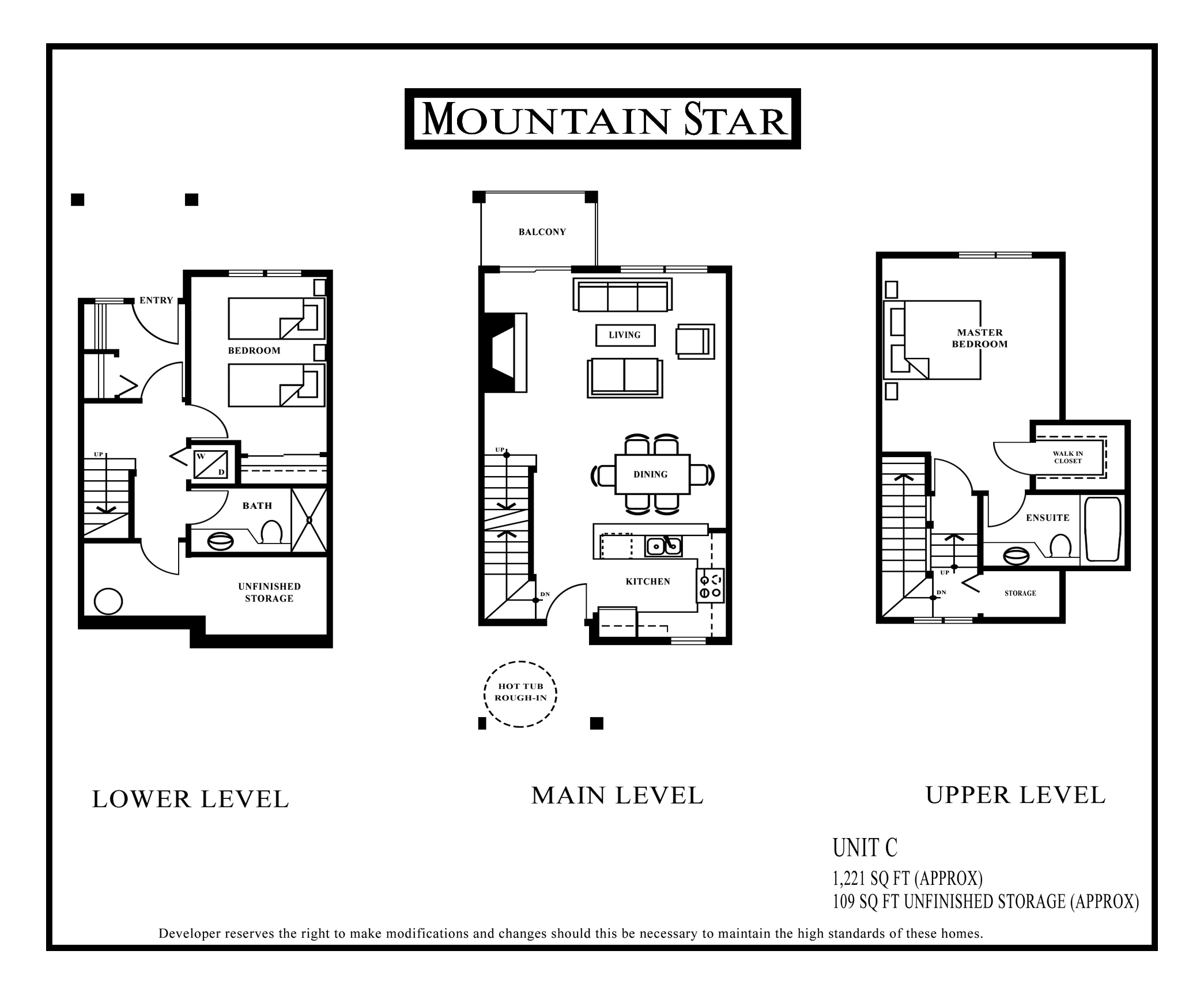 Mountain Star Floor plan Unit C