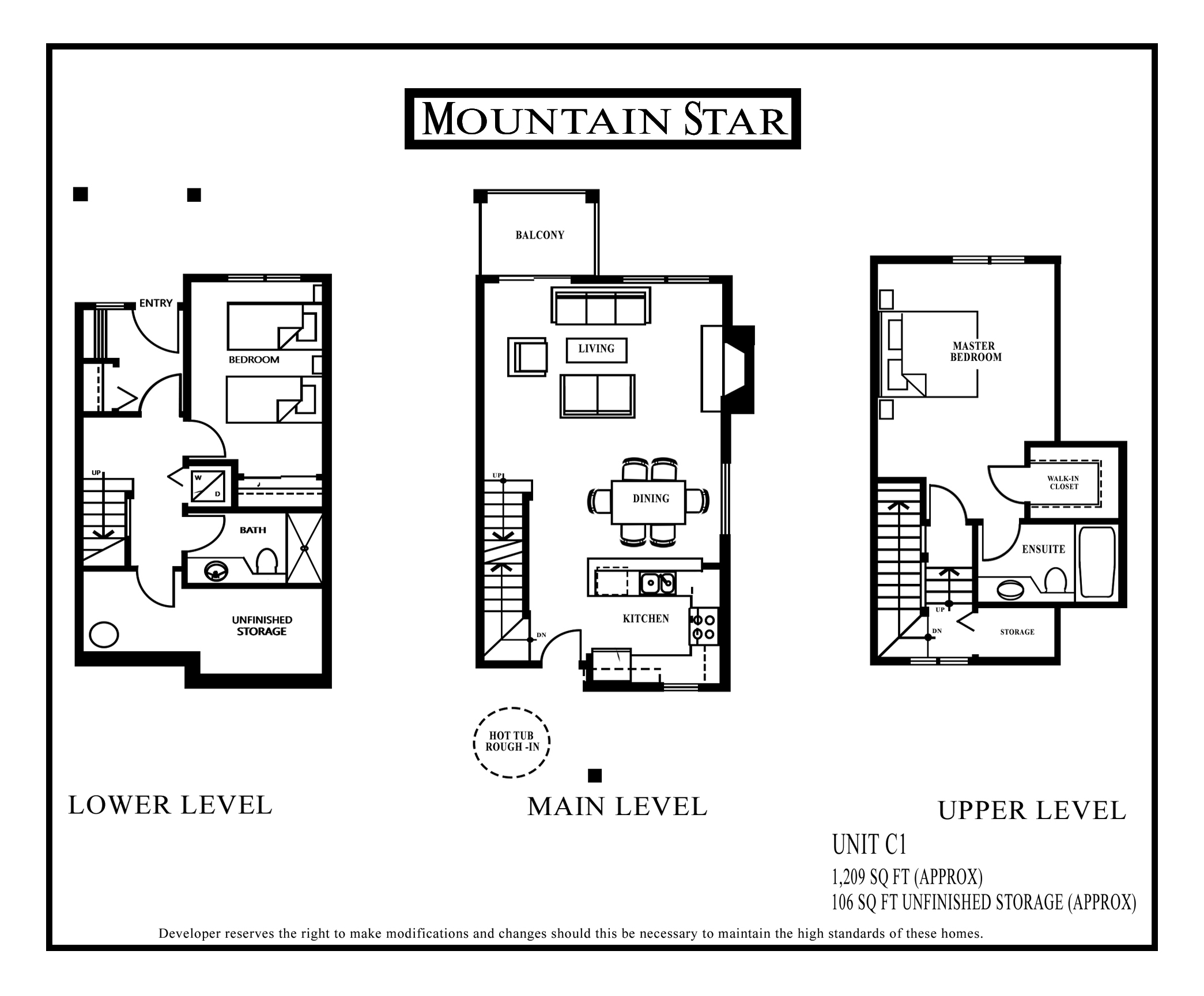 Mountain Star Floor plan Unit C1