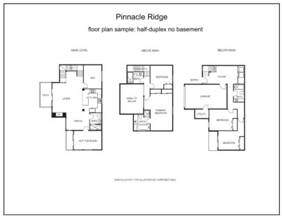 Pinnacle Ridge tall half duplex no basement