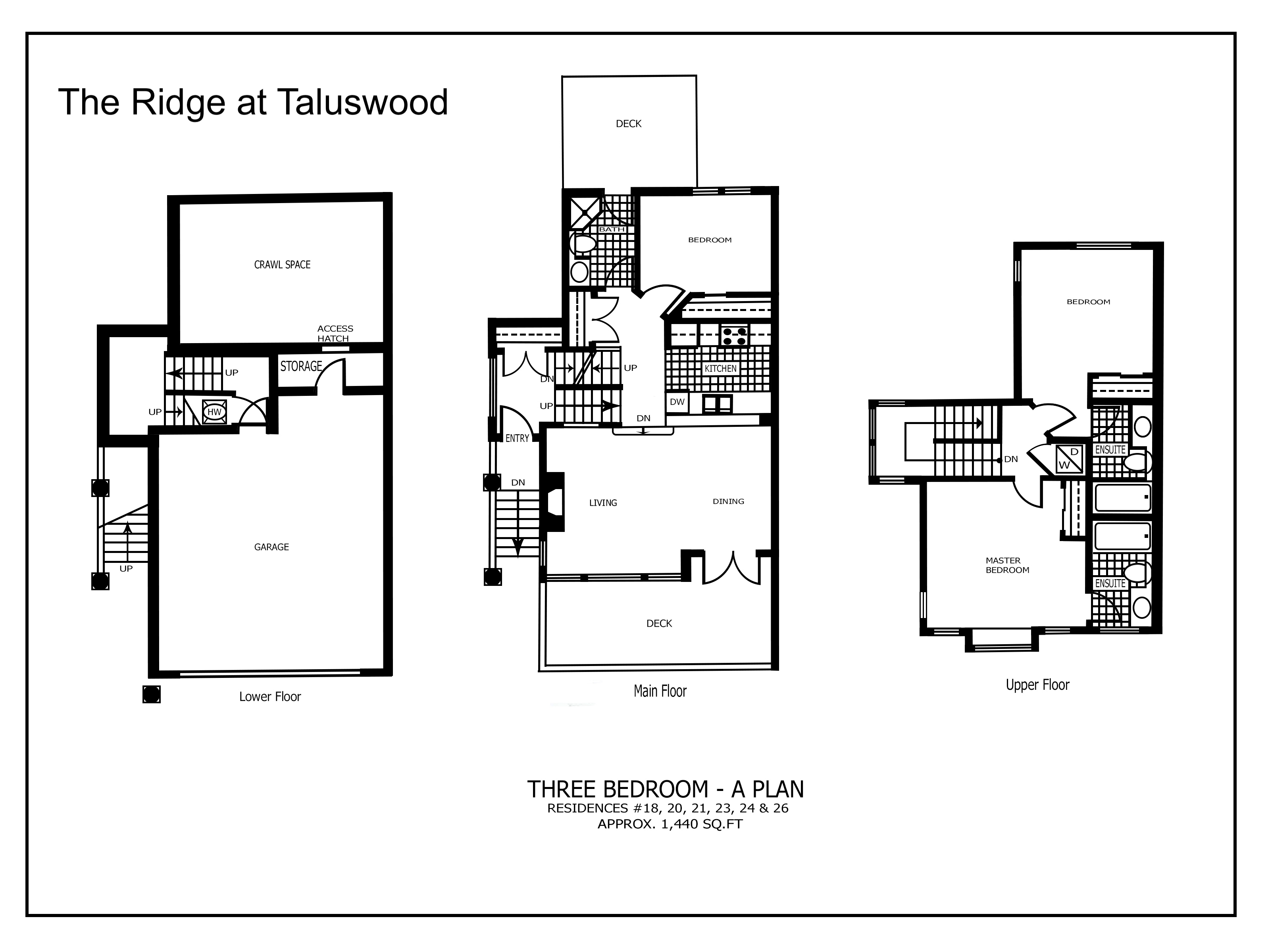 Ridge at Taluswood Three-Bedroom---A-Plan