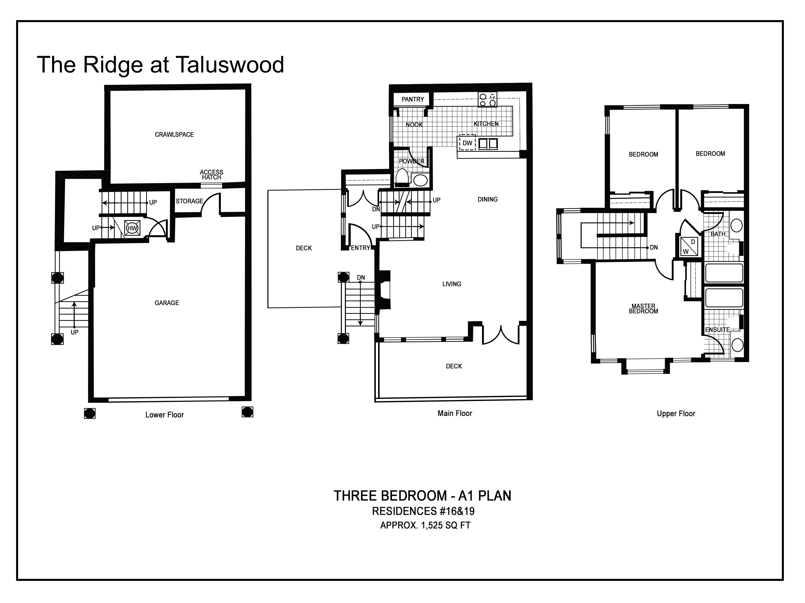 A1 Ridge at Taluswood Three-Bedroom---A1-Plan
