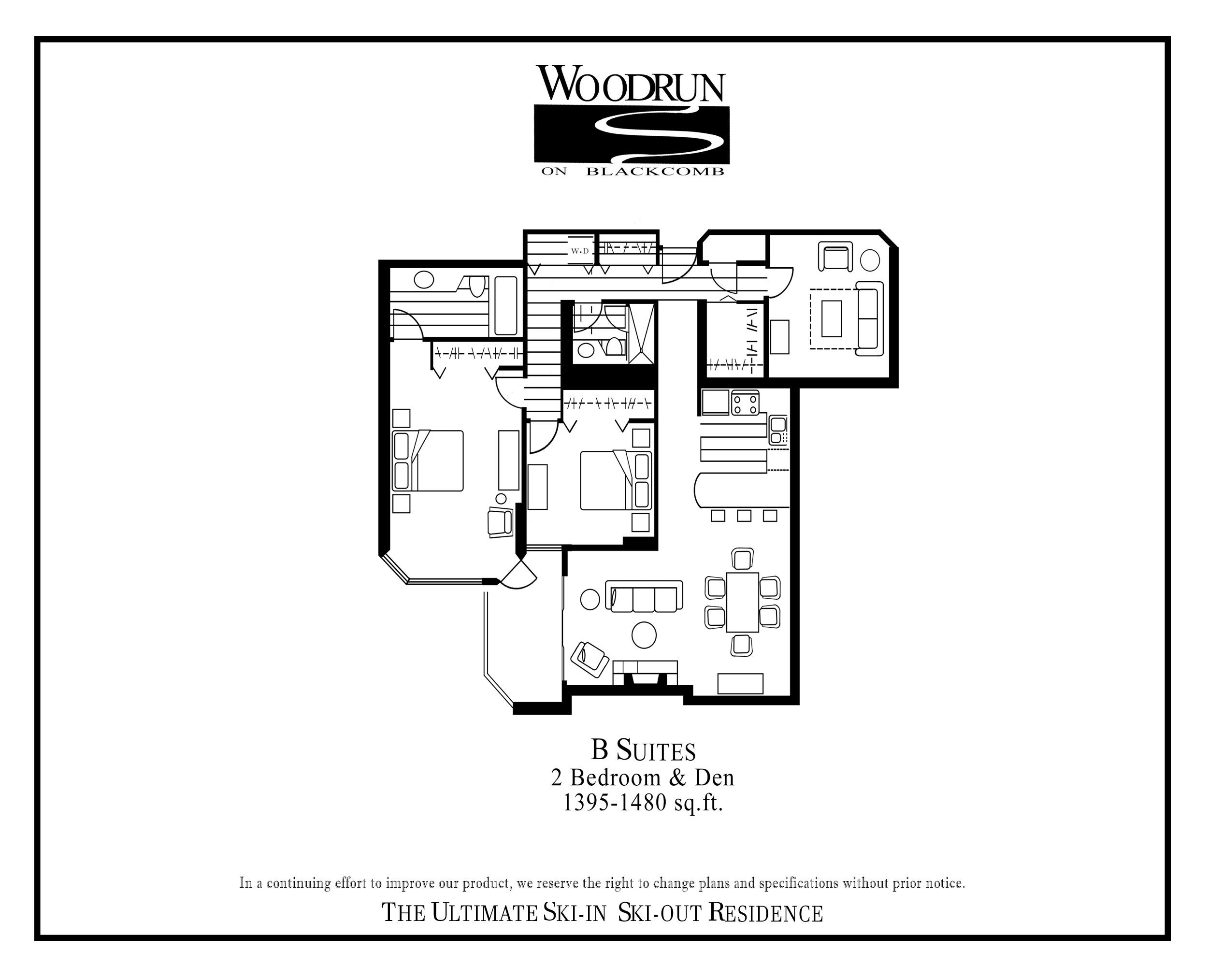 Woodrun Suite B floor plan