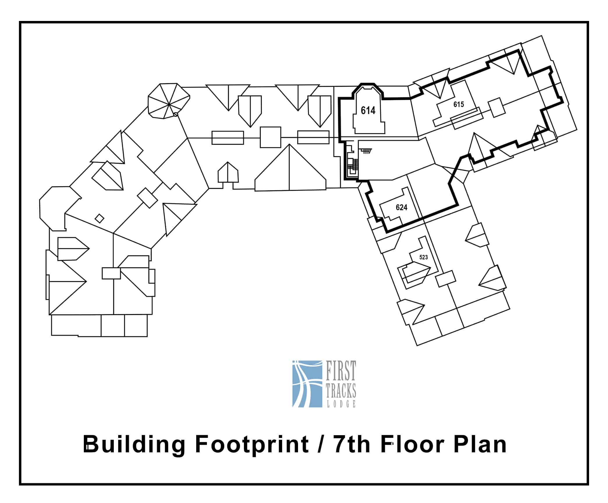 First Tracks Lodge building site plan floor 7