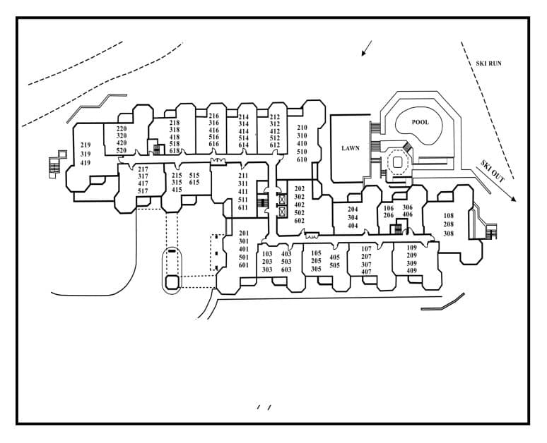 Woodrun site plan with condo numbers