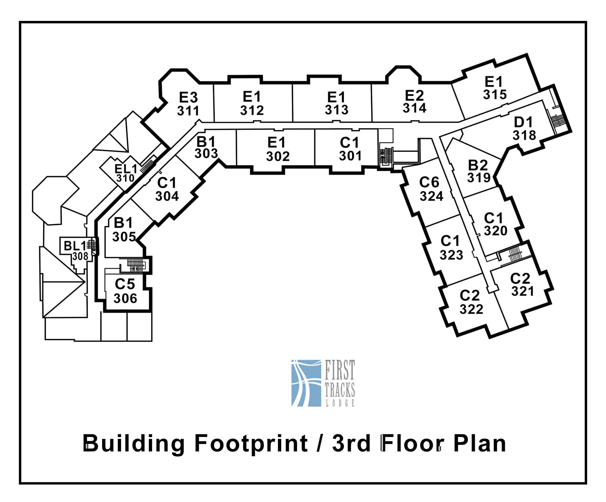 First Tracks Lodge 3rd-Floor-Numbers+Unit-First-Track-