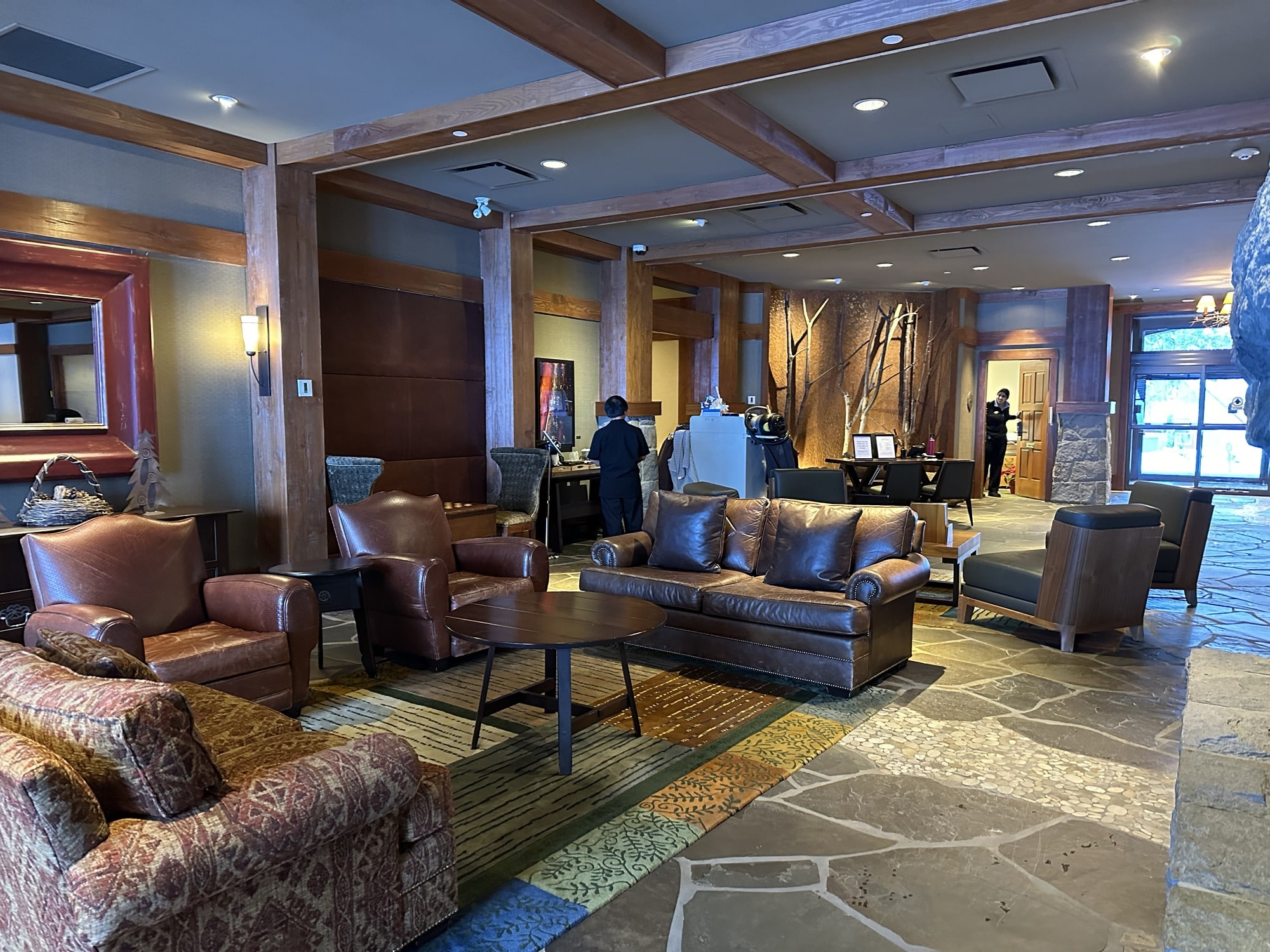 First Tracks Lodge lobby