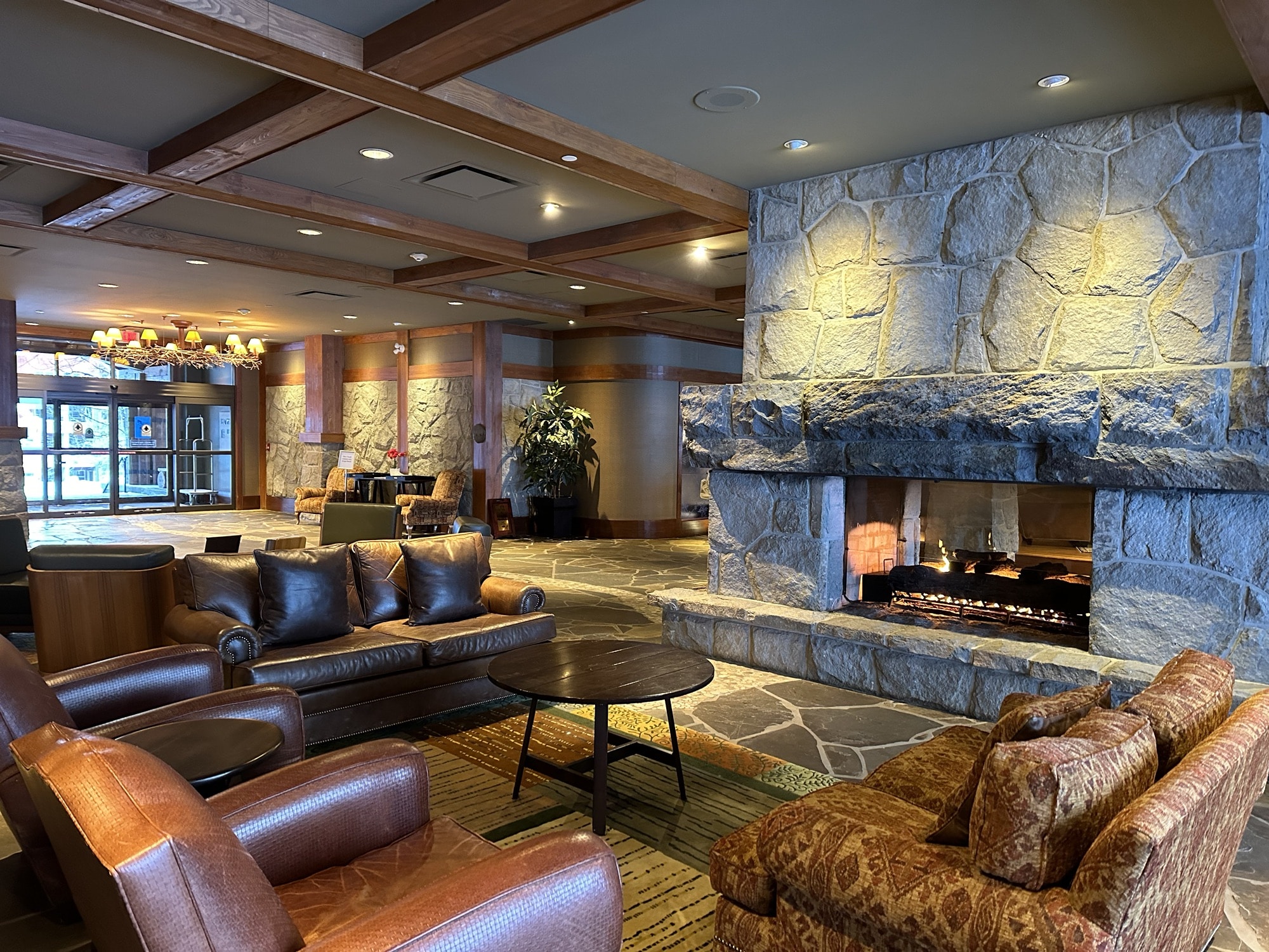 First Tracks Lodge Fireplace